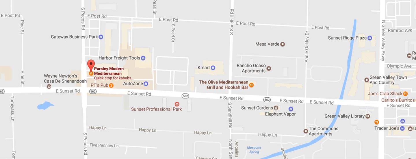 Parsley Modern Mediterranean's Tropicana Location Celebrates 2 Year Anniversary